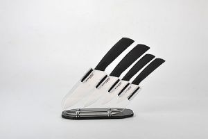 4 керамических ножа с подставкой ― Телемагазин Топ Шоп Омск