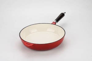 Чугунная керамическая сковорода 28 см ― Телемагазин Топ Шоп Омск